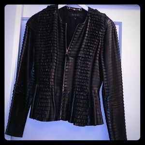 Gucci leather jacket